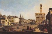 Bernardo Bellotto Piazza della Signoria in Florence (mk08) oil painting